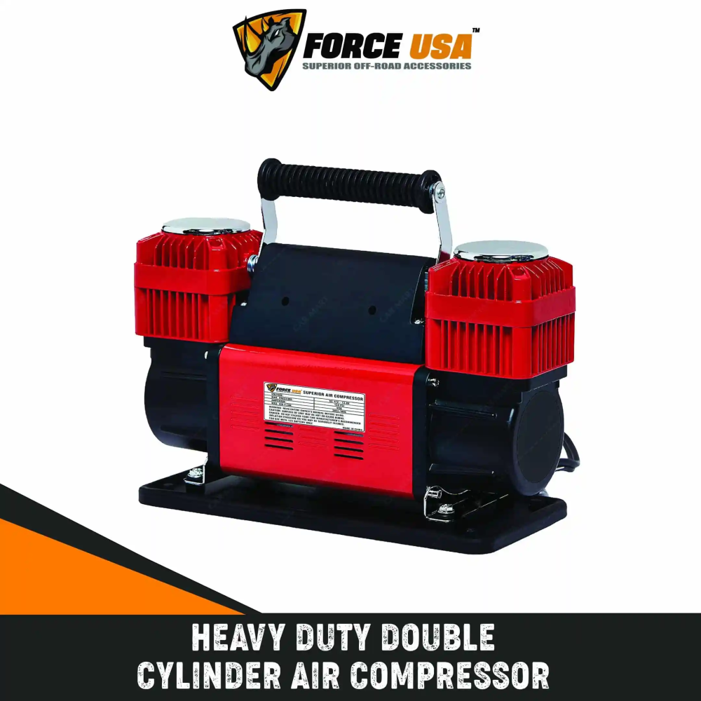 FORCE USA HEAVY DUTY  DOUBLE CYLINDER  AIRCOMPRESSOR - Image 1