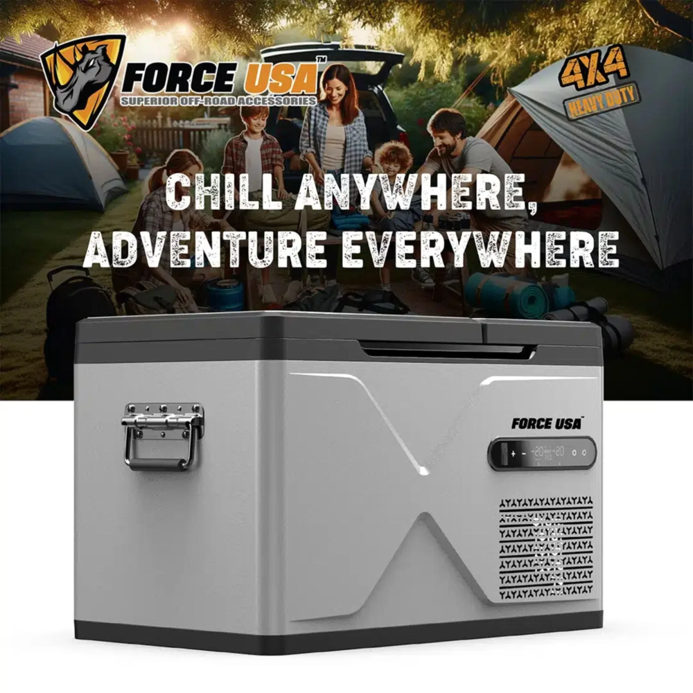 FORCE USA GLACIER PORTABLE 30L FRIDGE - Image 1