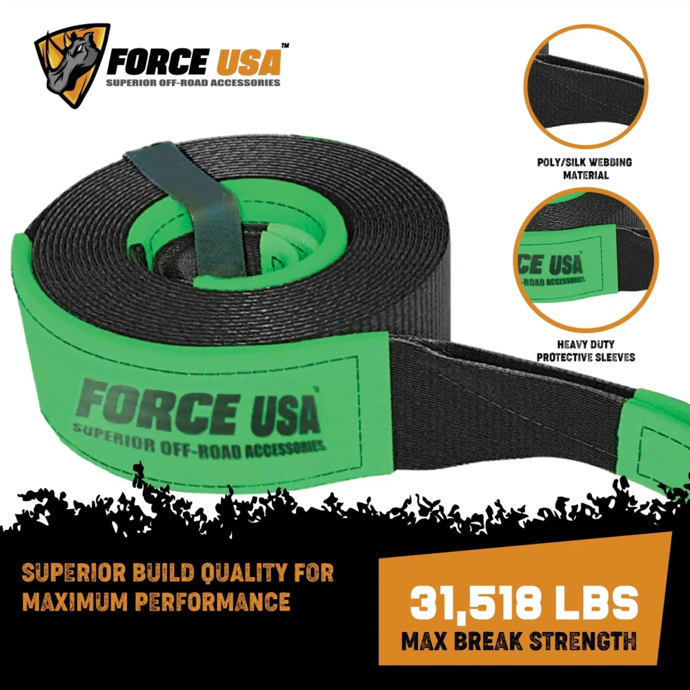 FORCE USA 6 METER HIGH QUALITY TOW STRAP - Image 1