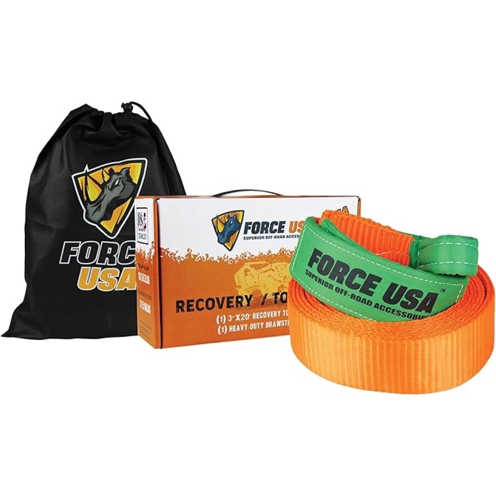 FORCE USA 8 METER HIGH QUALITY TOW STRAP - Image 2