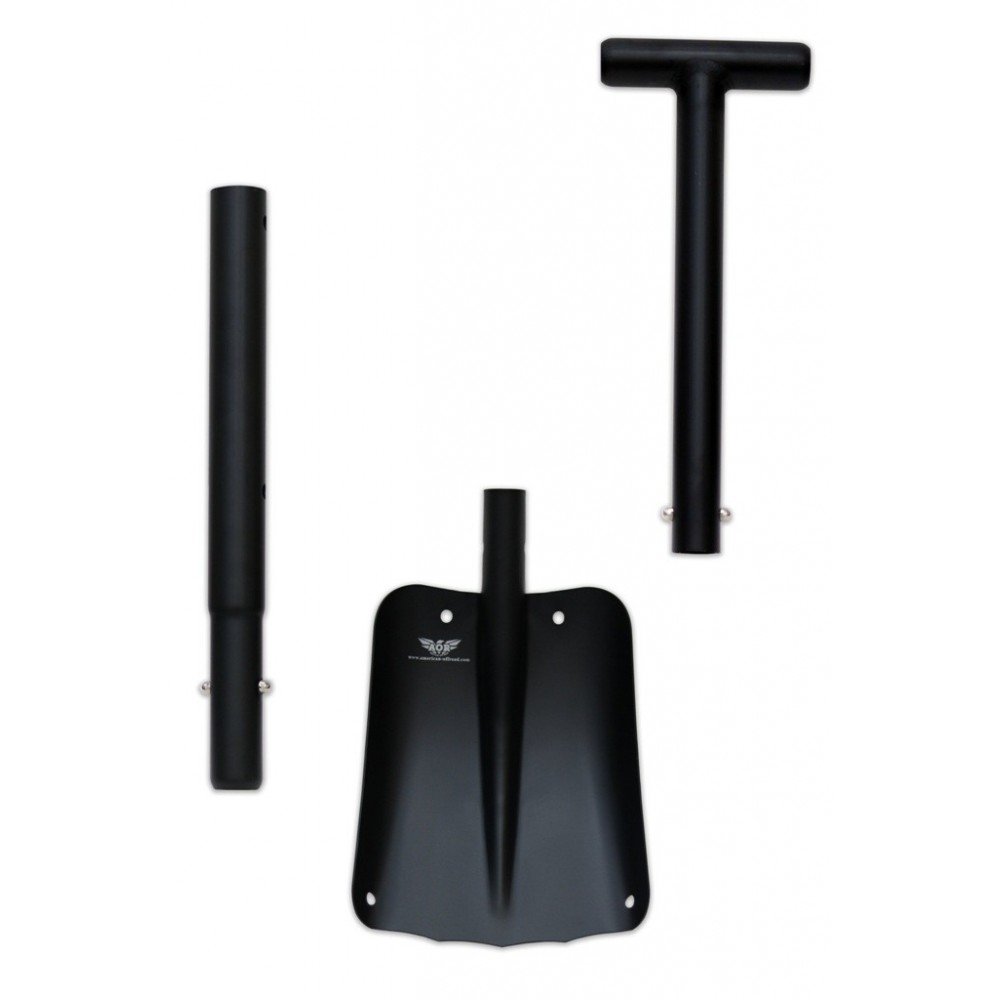 AOR Extendable Aluminum Shovel, Black - Image 2