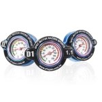 D1Spec Radiator cap with thermometer 15mm 1.1 Bar Blue