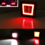 ⁦Sportz LED لايت ضباب خلفي حق نيسان 370Z (موديل 2009 إلى 2019) – لون أحمر & شفاف⁩ - الصورة ⁦2⁩