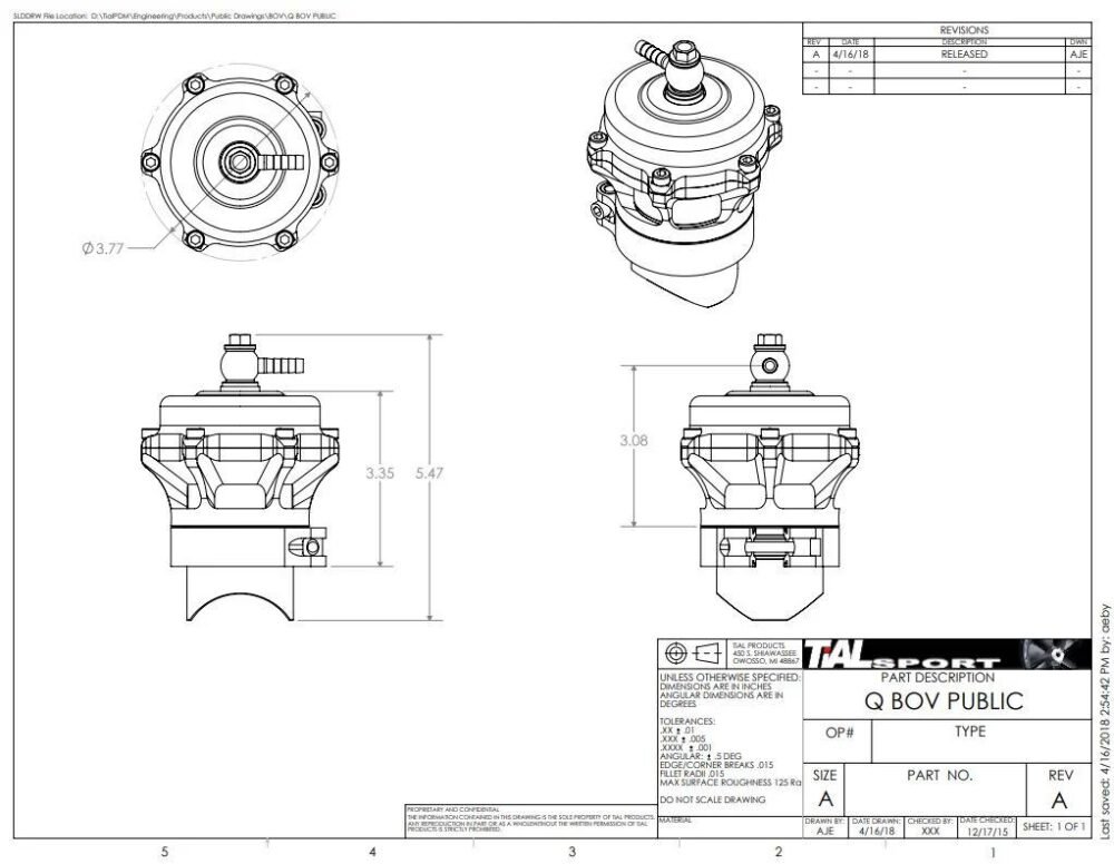 TiALSport Q-Series Blow-Off Valve 50mm 11psi - Image 4